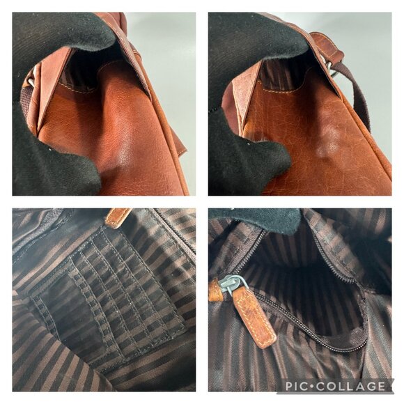 Brown Leather Backpack - Picture 7 of 9